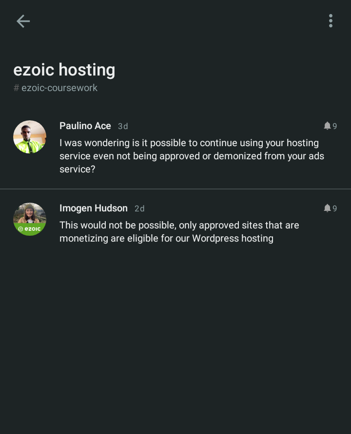 Ezoic free hosting review