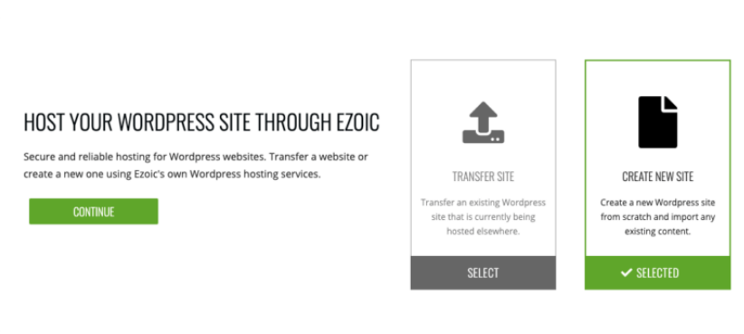 website to free Ezoic host account