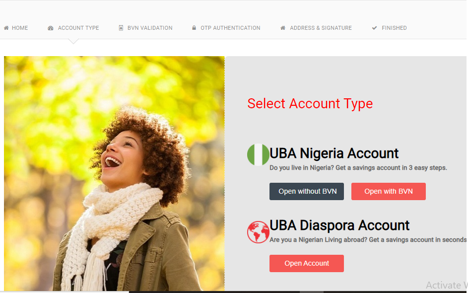 UBA account opening