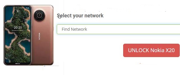 unlock nokia x20