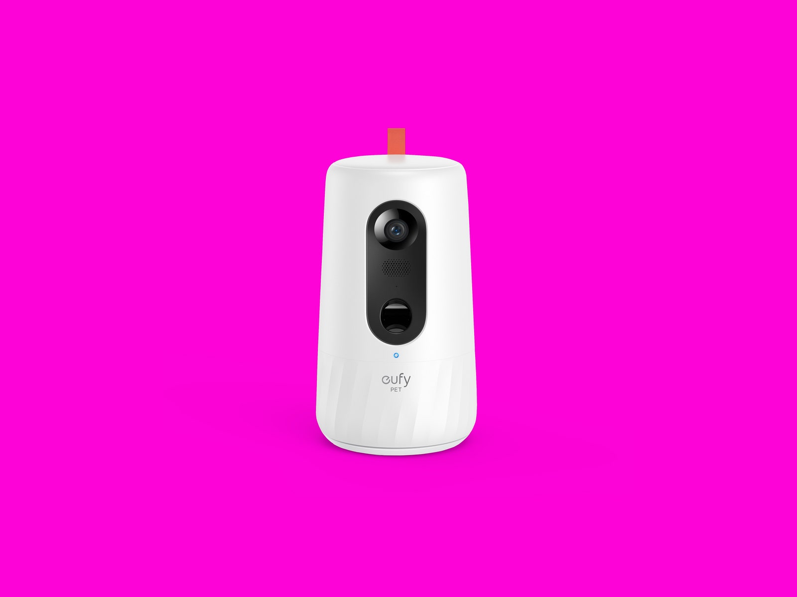 Eufy camera on pink
