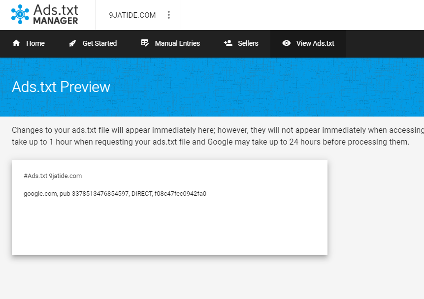 ads.txt manager ads.txt preview