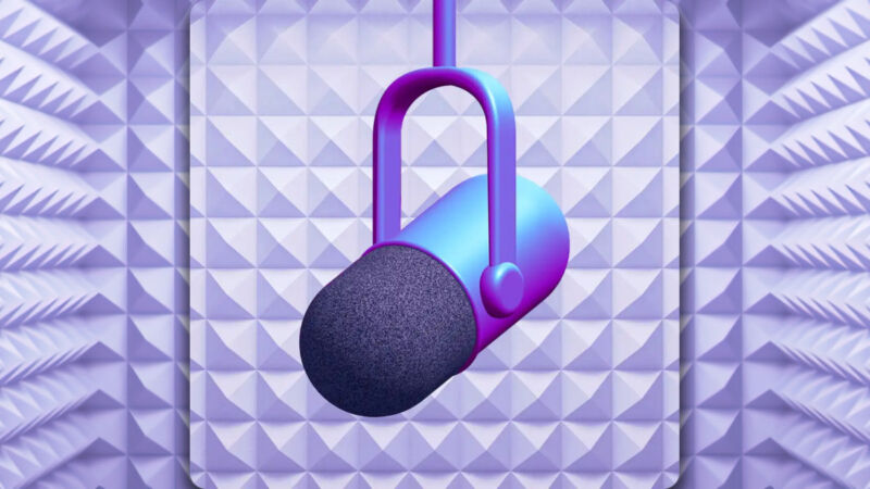 An illustration of a microphone provided by Adobe.