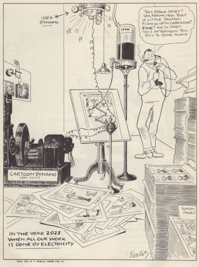 A 1923 cartoon by H.T. Webster captioned 