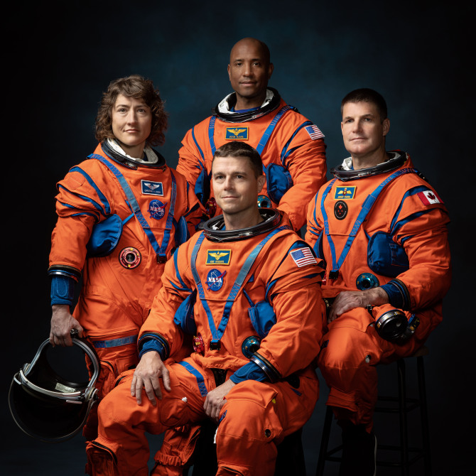 The crew of NASA's Artemis II mission.