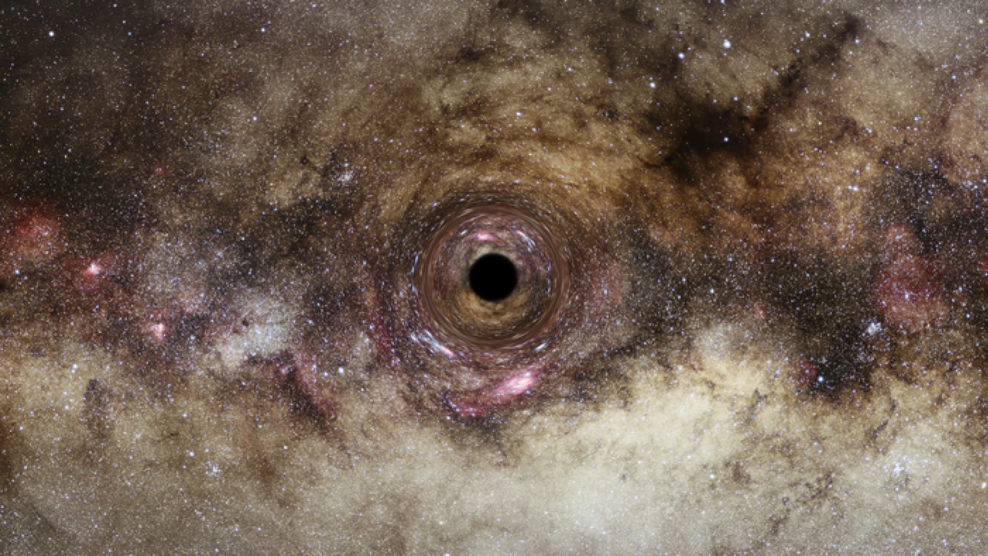 Artist's impression of this gargantuan black hole.