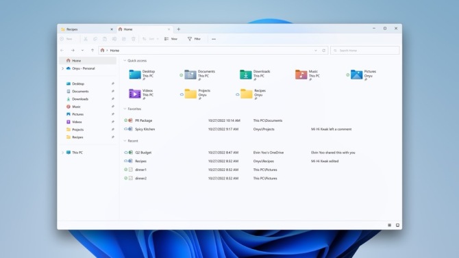 Windows 11 file explorer