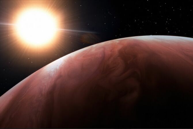 Artist's impression of exoplanet WASP 76 b