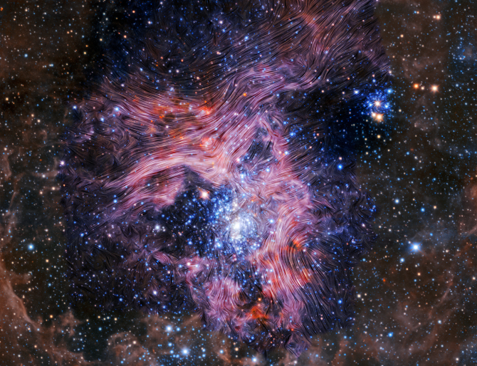 30 Doradus, a region in the Large Magellanic Cloud also known as the Tarantula Nebula