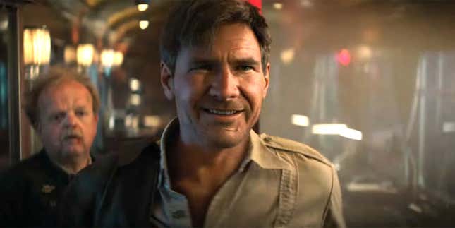 Harrison Ford as Indiana Jones in Indiana Jones & the Dial of Destiny. 