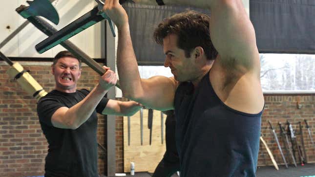 Henry Cavill training for The Witcher